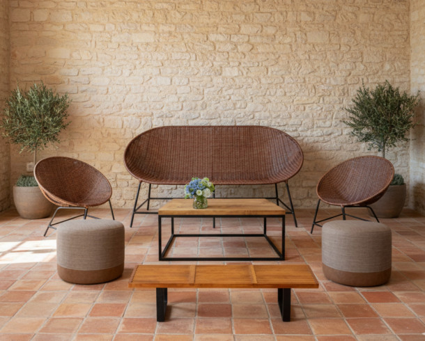 Lounge Mimbre Cafe Oscuro 2