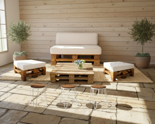 Lounge Pallet + Mimbre